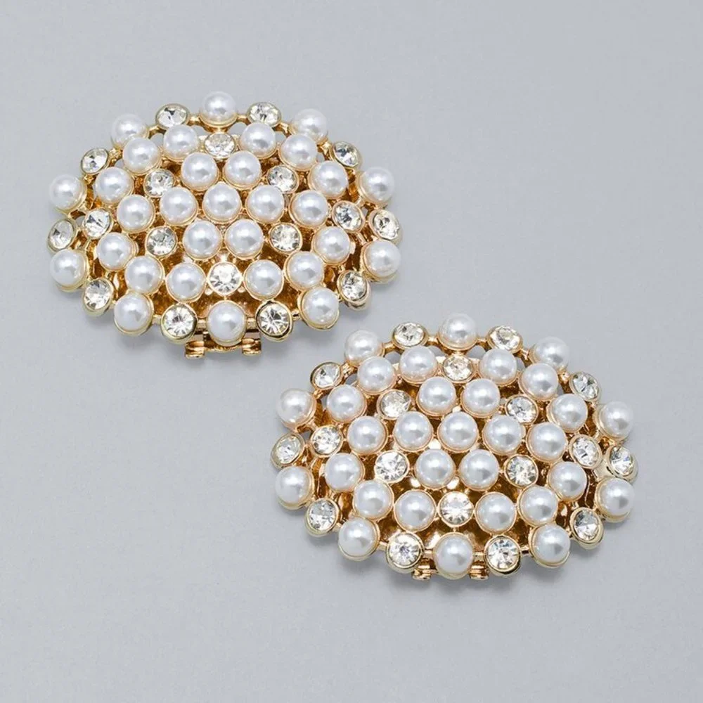 WHBM Faux Pearl Cluster Shoe Clip - Picture 2 of 3